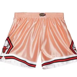 Mitchell & Ness Shorts-Womens 75Th Anniversary Rose Gold Shorts Chicago Bulls