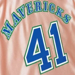 Mitchell & Ness Nba Swingman-Womens 75Th Anniversary Rose Gold Swingman Dirk Nowitzki Dallas Mavericks 1998-99 Jersey