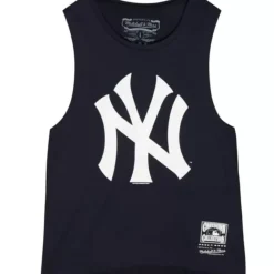 Mitchell & Ness T-Shirts & Tops-Womens Tonal Logo Story Tank New York Yankees