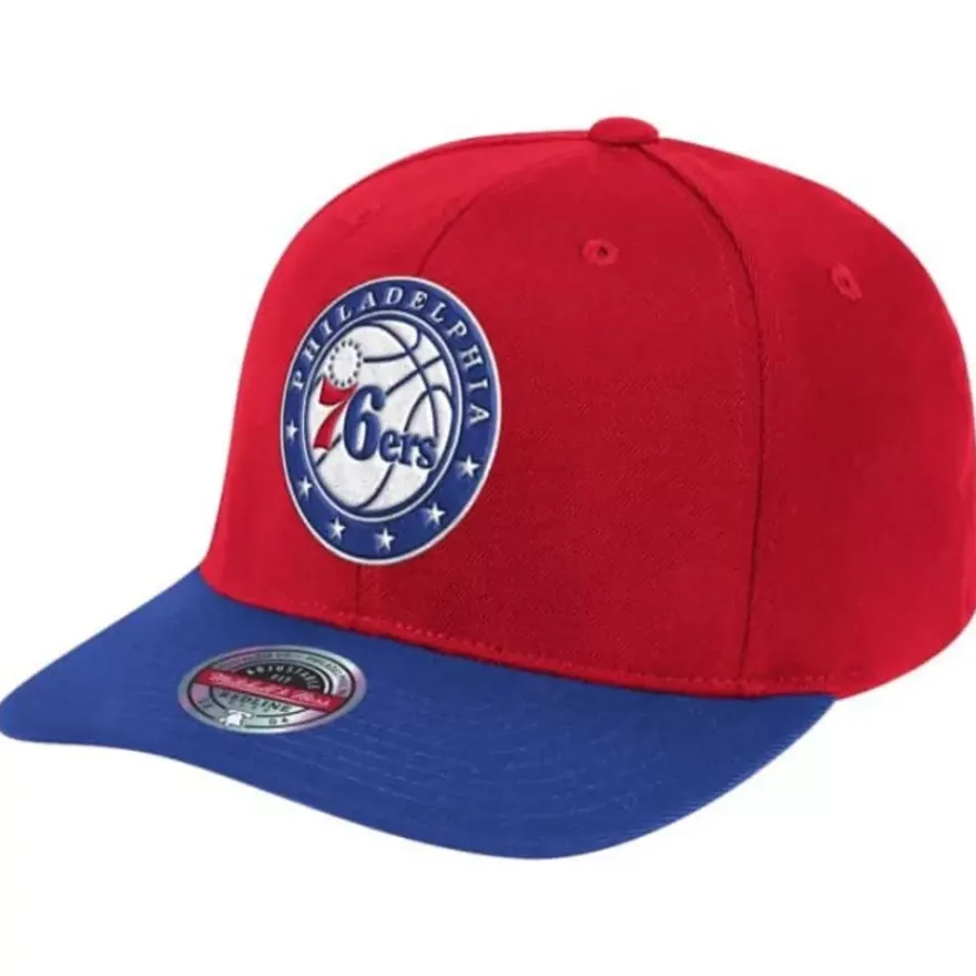 Mitchell & Ness Snapback-Wool 2 Tone Classic Red Snapback Philadelphia 76Ers