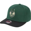 Mitchell & Ness Snapback-Wool 2 Tone Classic Red Snapback Milwaukee Bucks