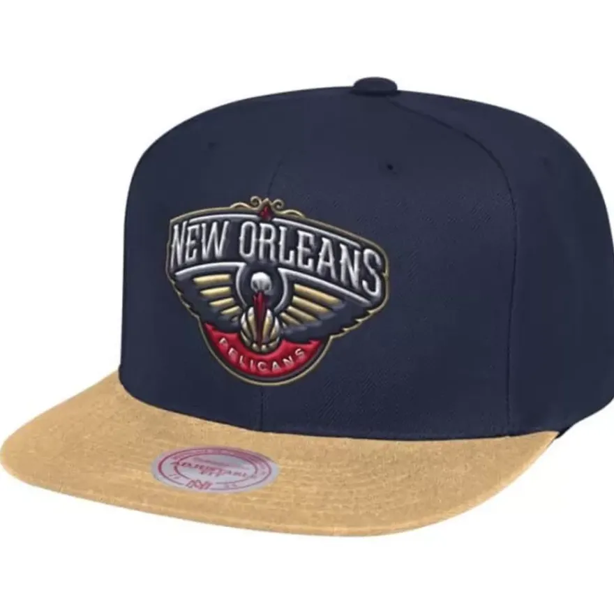 Mitchell & Ness Snapback-Wool 2 Tone Snapback New Orleans Pelicans