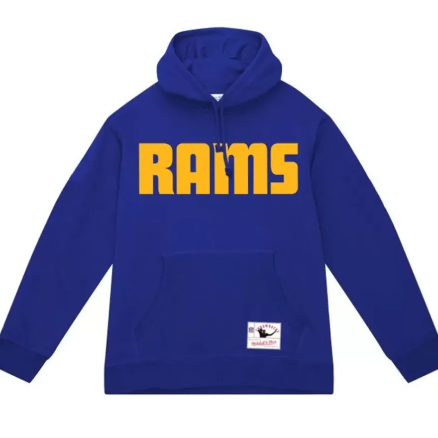 Mitchell & Ness Hoodies & Sweatshirts-Wordmark 1 Hoodie Los Angeles Rams