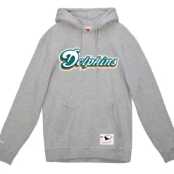 Mitchell & Ness Hoodies & Sweatshirts-Wordmark 2 Hoodie Miami Dolphins