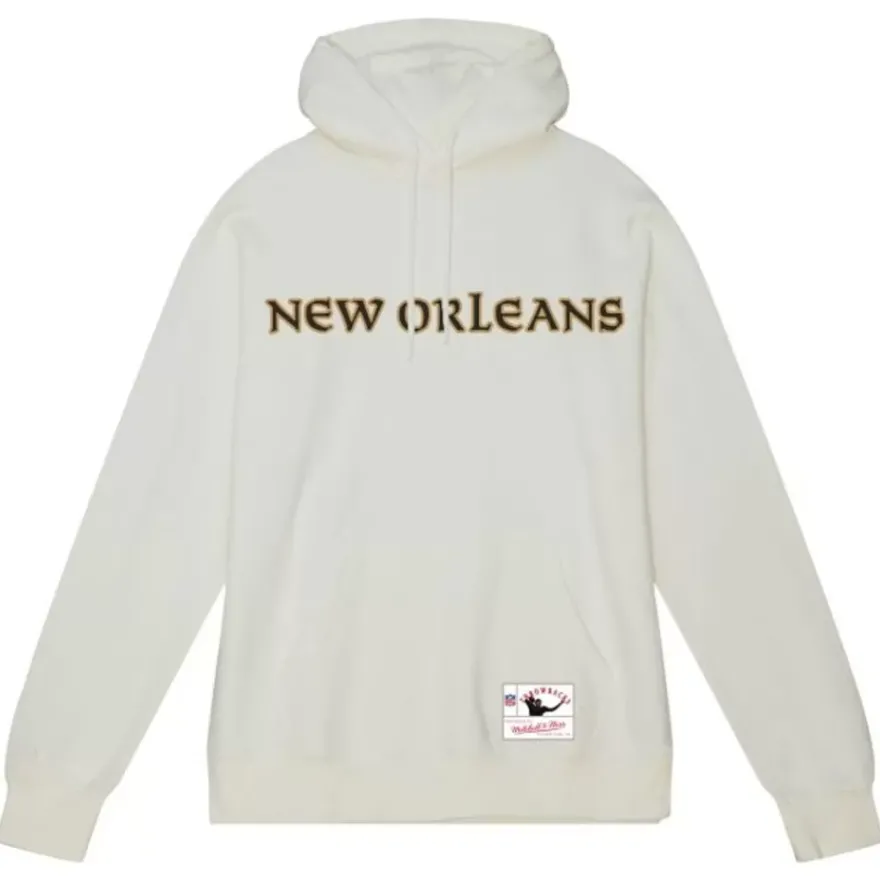Mitchell & Ness Hoodies & Sweatshirts-Wordmark 1 Hoodie New Orleans Saints