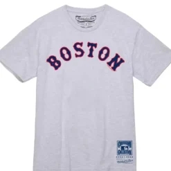 Mitchell & Ness T-Shirts & Tops-Wordmark 1 Tee Boston Red Sox