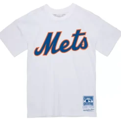 Mitchell & Ness T-Shirts & Tops-Wordmark 2 Tee New York Mets