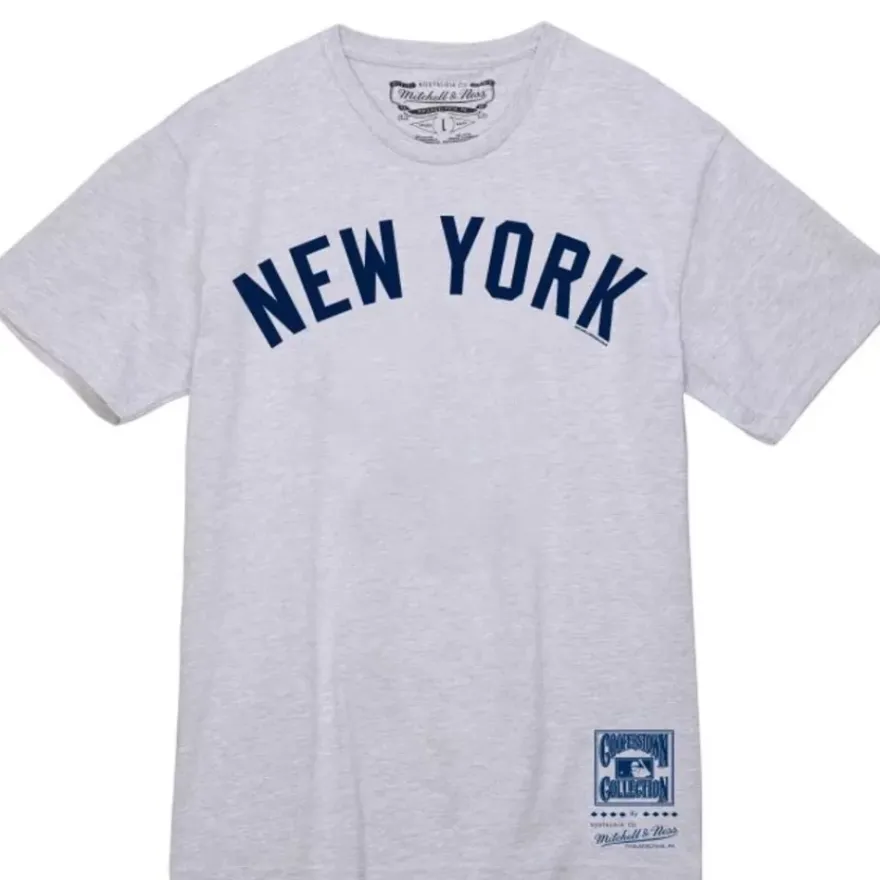 Mitchell & Ness T-Shirts & Tops-Wordmark 1 Tee New York Yankees
