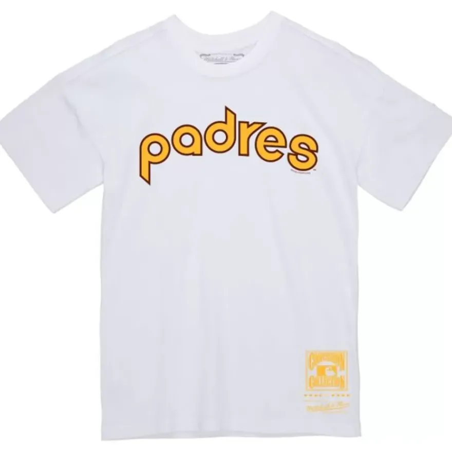Mitchell & Ness T-Shirts & Tops-Wordmark 2 Tee San Diego Padres