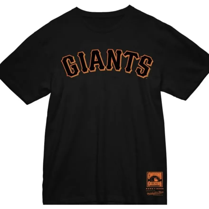 Mitchell & Ness T-Shirts & Tops-Wordmark 2 Tee San Francisco Giants