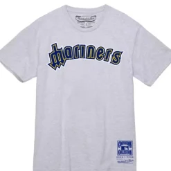 Mitchell & Ness T-Shirts & Tops-Wordmark 1 Tee Seattle Mariners