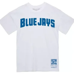 Mitchell & Ness T-Shirts & Tops-Wordmark 2 Tee Toronto Blue Jays