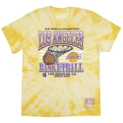 Mitchell & Ness T-Shirts & Tops-16X Champions Swish Tee Los Angeles Lakers